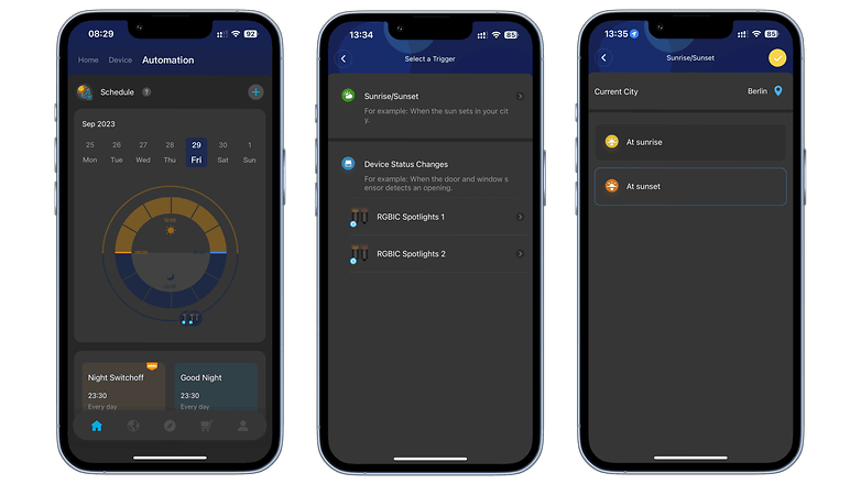 Govee Outdoor LED Spot Lights Screenshots Automation