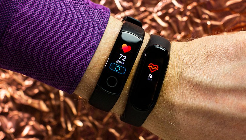 AndroidPIT huawei band 5 vs xiaomi mi band 4 heart rate
