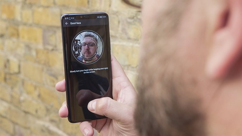 AndroidPIT huawei mate 20 pro face scanner