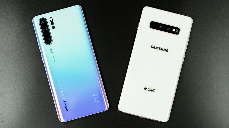 AndroidPIT huawei p30 pro vs samsung galaxy s10 plus back
