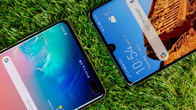 AndroidPIT huawei p30 pro vs samsung galaxy s10 plus notches