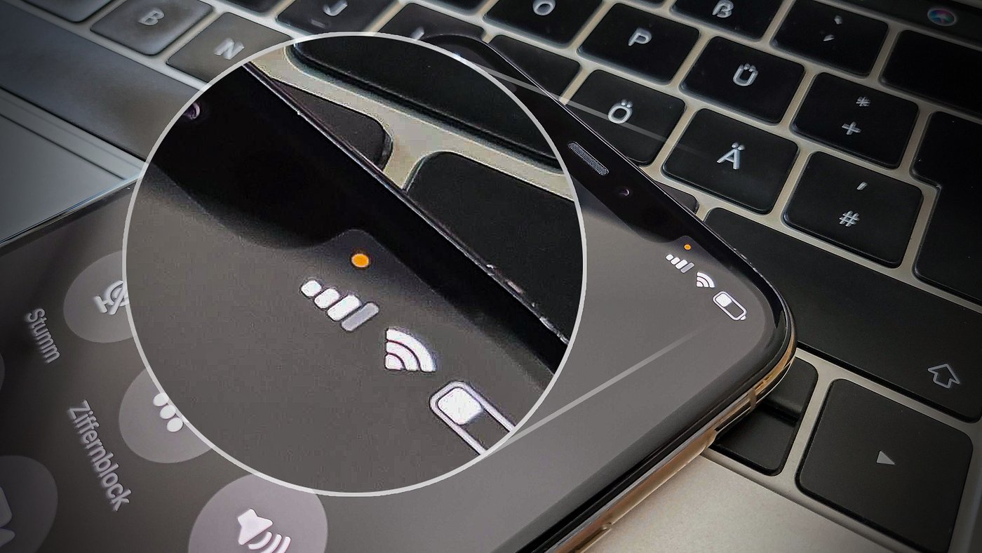 iOS 14: Das bedeuten die gr&uuml;nen und orangenen Punkte im Display