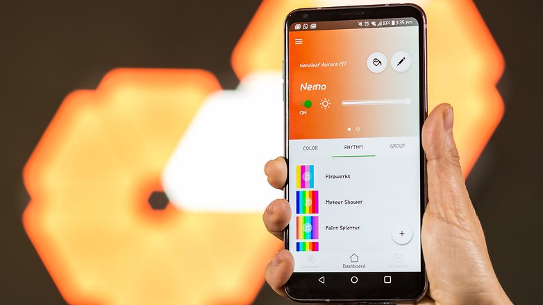 nanoleaf aurora rythm