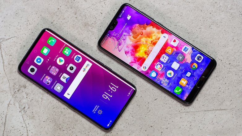 AndroidPIT oppo find x vs huawei p20 pro hero2
