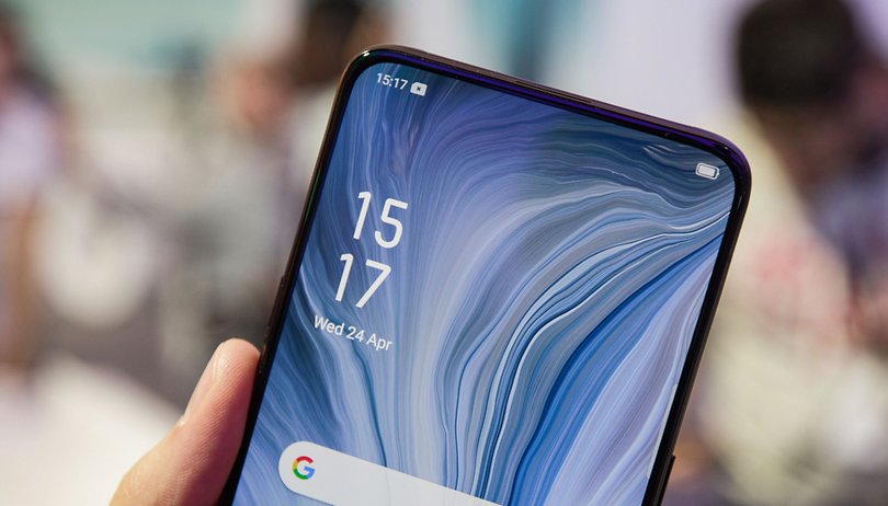 AndroidPIT oppo reno 10x top display