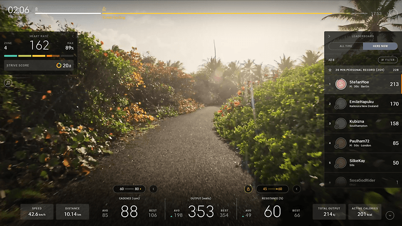 Peloton Bike+ Screenshot