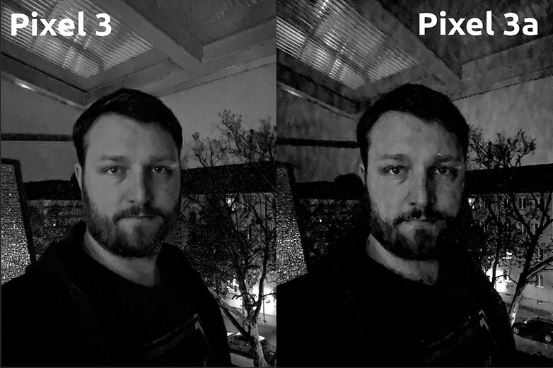 AndroidPIT pixel 3 pixel 3a blue channel selfie cam
