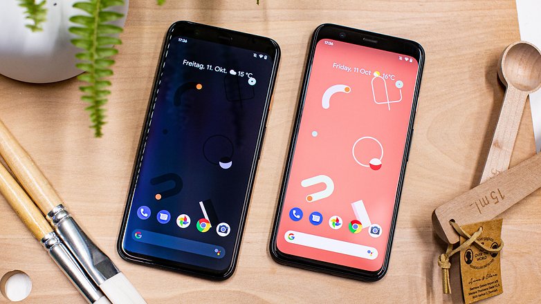 AndroidPIT google pixel 4 front two devices ggl