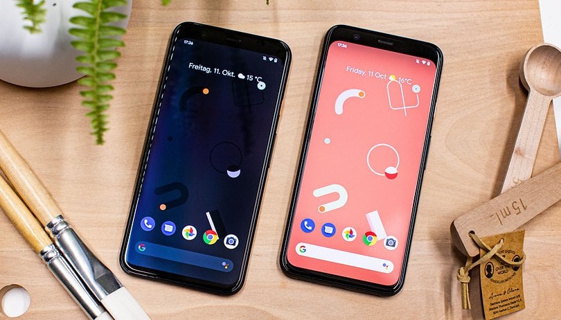 AndroidPIT google pixel 4 elülső két eszköz ggl