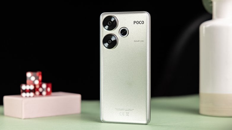 Poco F6 image showing the back of the phone