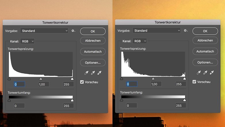 raw jpeg histogram