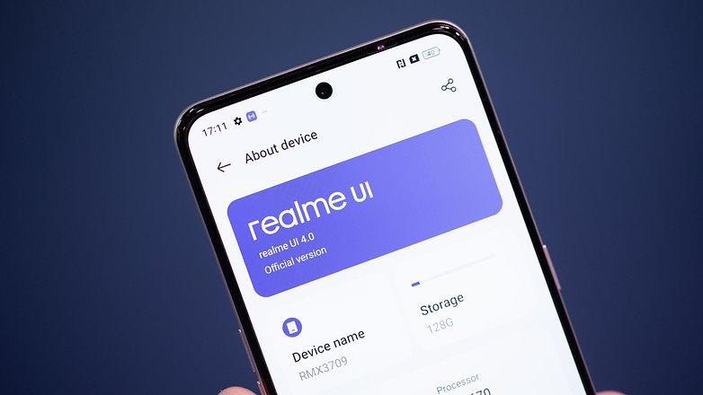 Realme GT3 "About device" setting screen