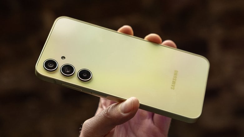 Samsung Galaxy A35 viewed from the back