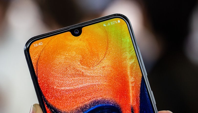 AndroidPIT samsung galaxy a50 notch