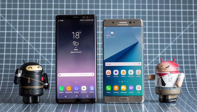 samsung galaxy note 8 note 7 отпред