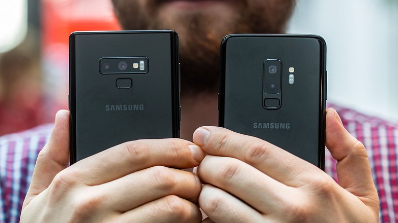 AndroidPIT samsung galaxy note9 vs s9 plus back