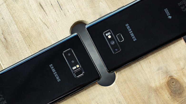 AndroidPIT samsung galaxy note8 vs note9 back detail