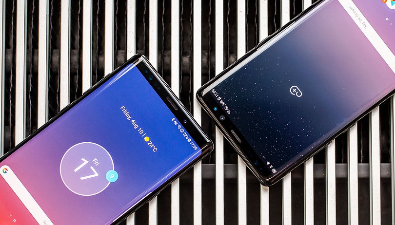 AndroidPIT samsung galaxy note8 vs note9 front detail