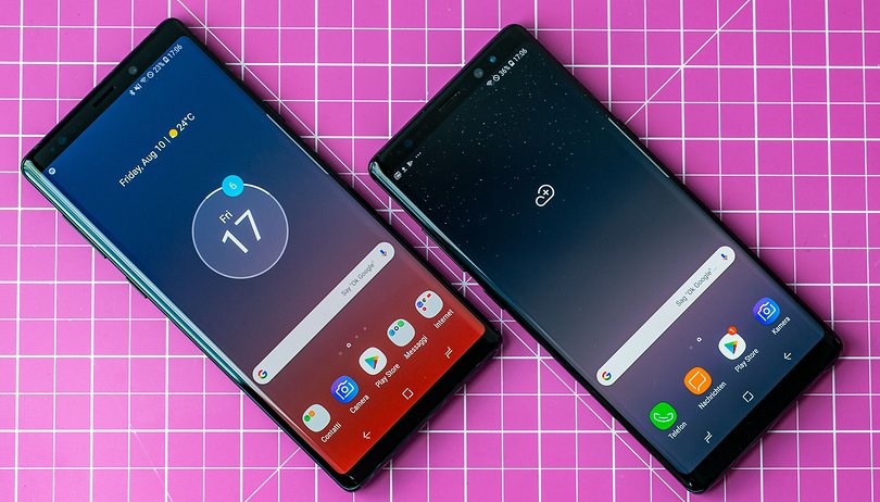 AndroidPIT samsung galaxy note8 vs note9 front