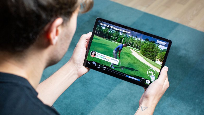 AndroidPIT samsung galaxy tab s6 gaming golf