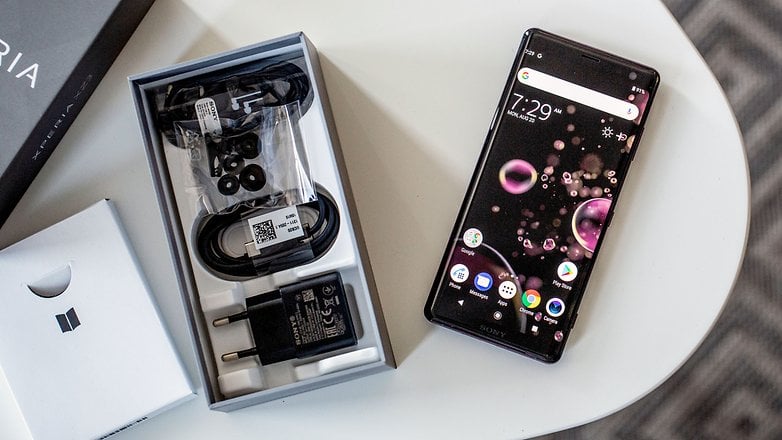 AndroidPIT sony xperia xz3 box