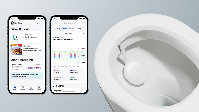 Whitings U-Scan sensor inside a toilet