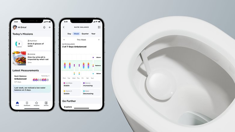 Withings U scan dans les toilettes