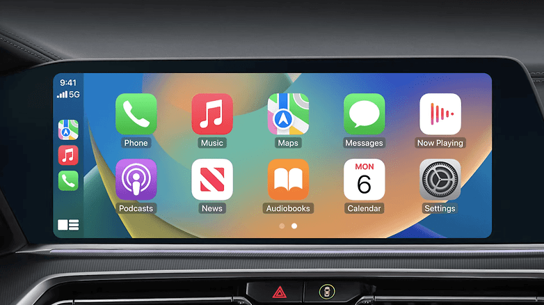 Screenshot Apple iOS 16.5 CarPlay
