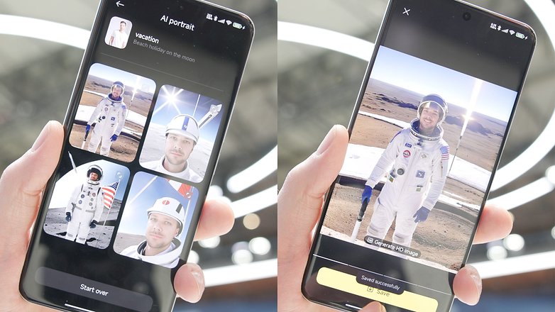KI-generierte Selfies auf dem Xiaomi 14 Ultra