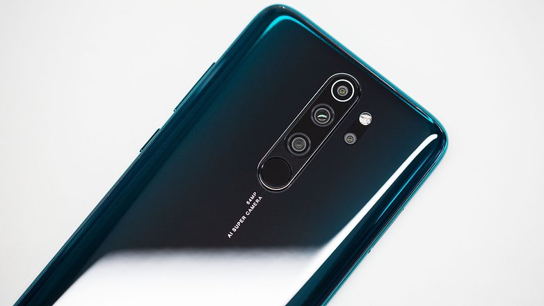 AndroidPIT xiaomi redmi note 8 pro green top closeup