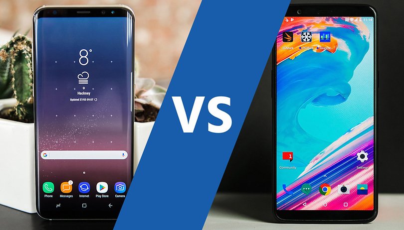AndroidPIT Samsung Galaxy S8 vs OnePlus 5t