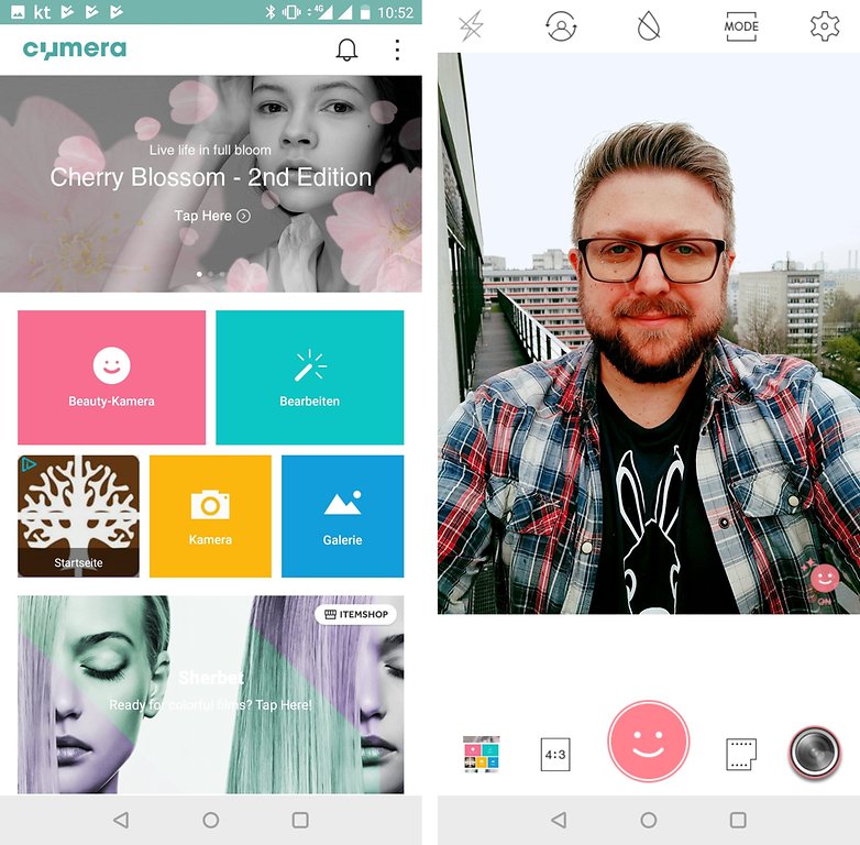 Cymera app screenshot
