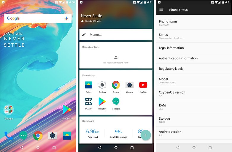 oneplus 5t software
