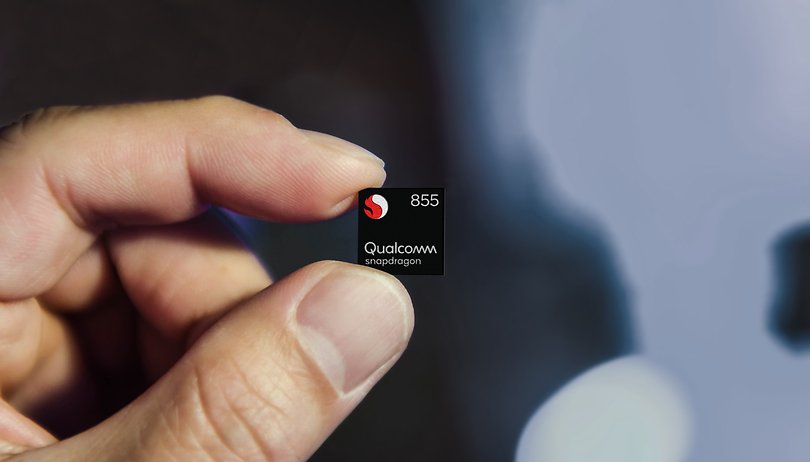 snapdragon 855 mobile platform chip front