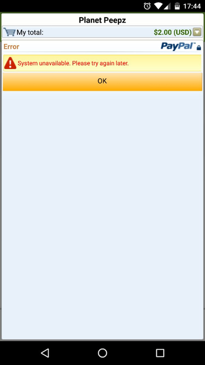 PaypalError