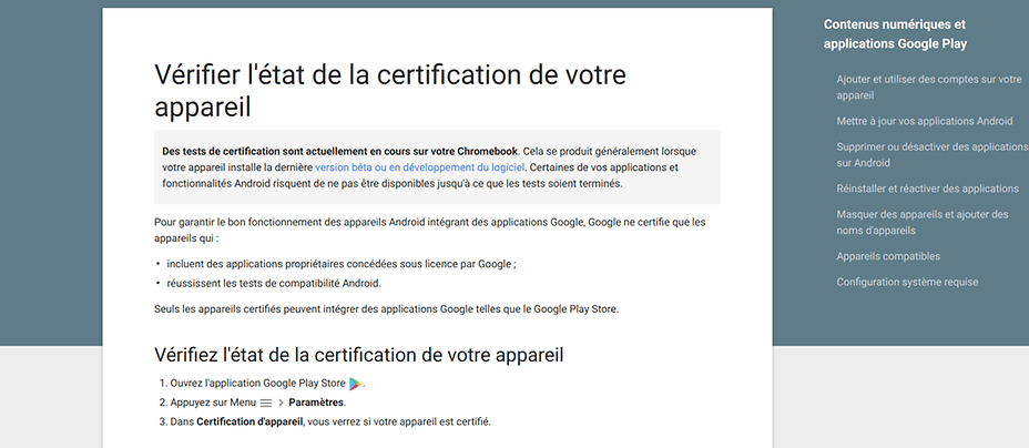 certification