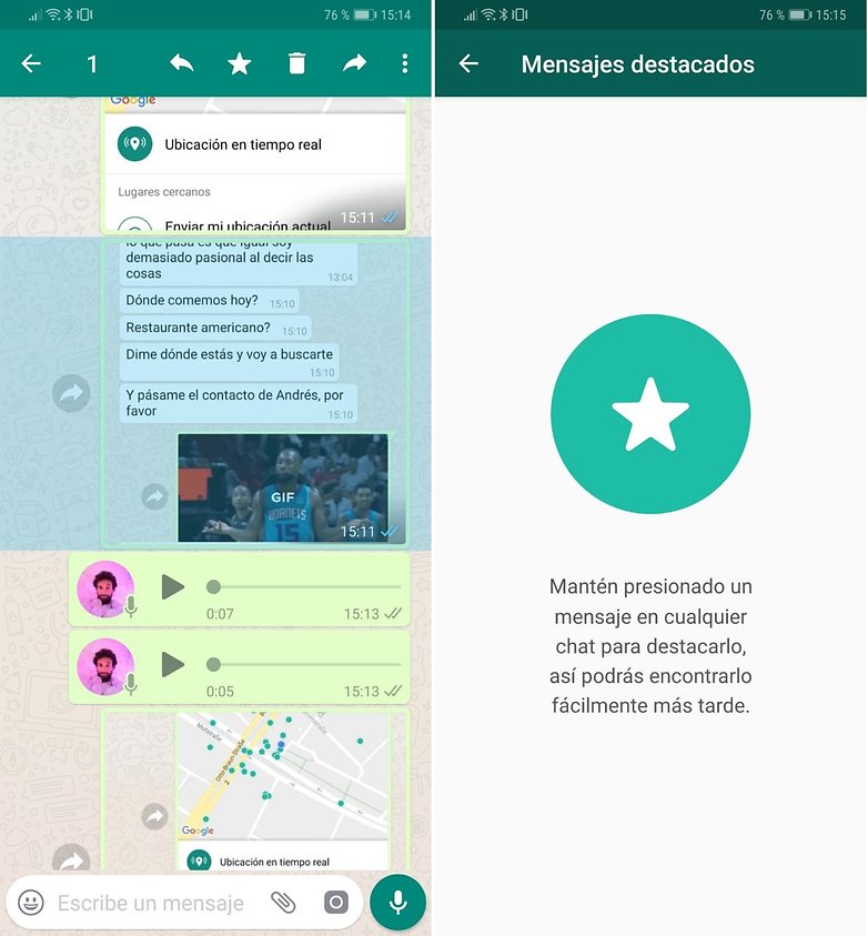 whatsapp mensajes destacados espanol