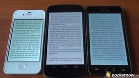 Galaxy Nexus vs iPhone 4S vs Samsung Galaxy S2 - ¿Qué pantalla es mejor?