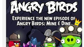 Y aún más por debajo de la tierra - Nuevo nivel de Angry Birds "Mine & Dine"