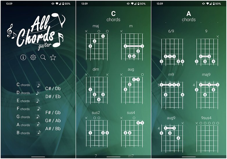приложение за китара с всички акорди