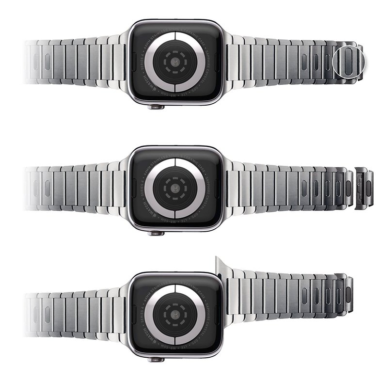 How to change apple watch band series discount 4