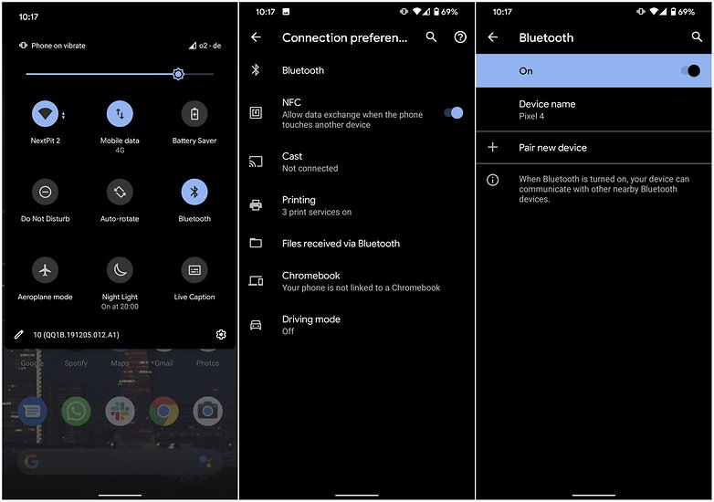 bluetooth wifi settings