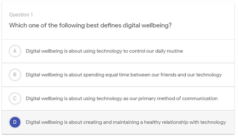 digital wellbeing quiz