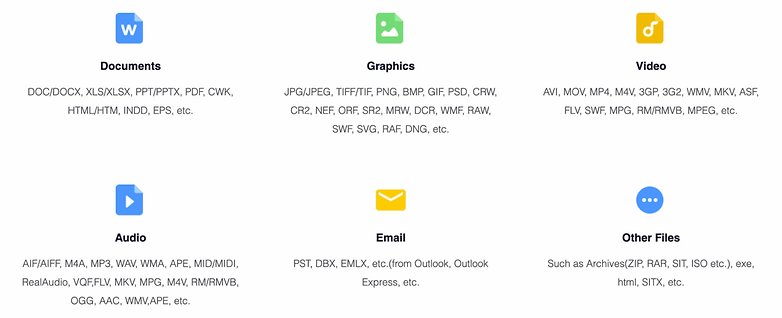 easeus file types