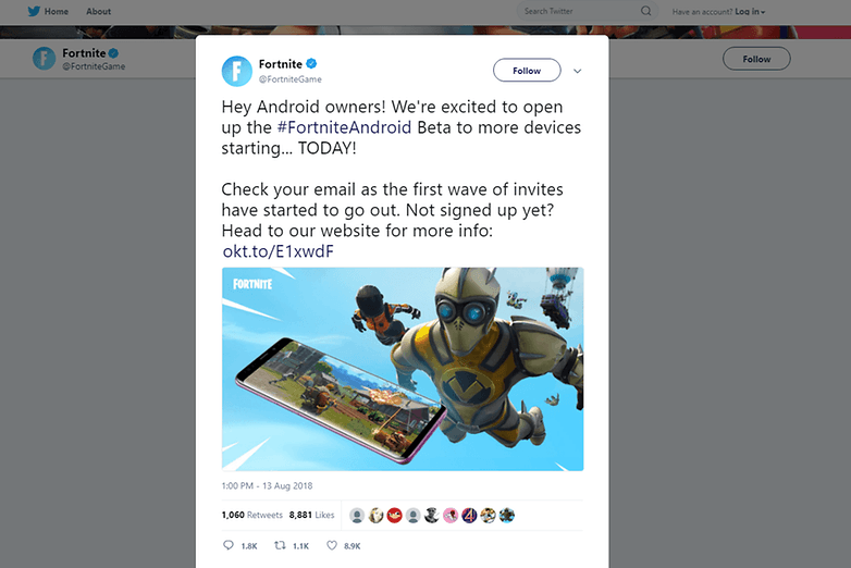 fortnite games tweet