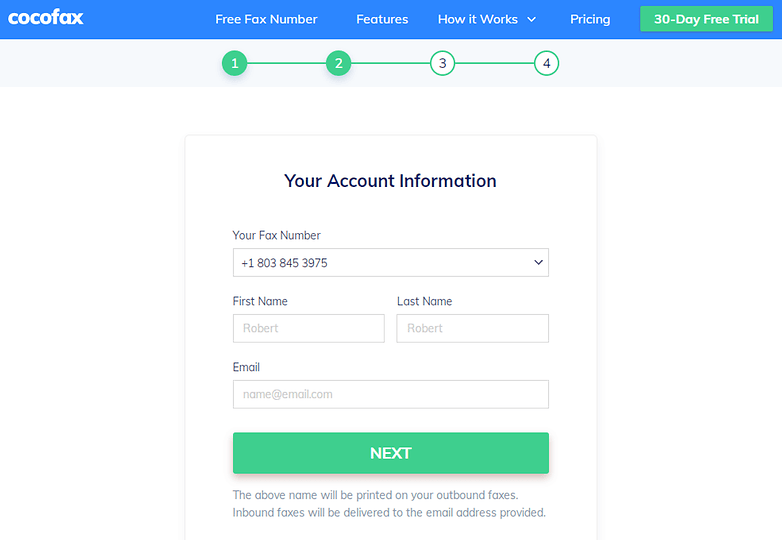 free trial account info