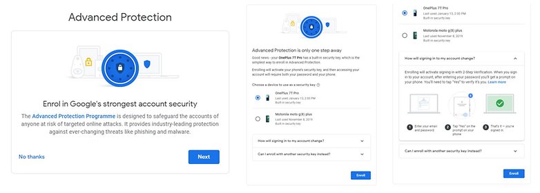 google advanced protection