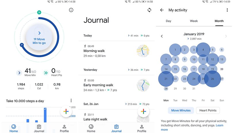 google fit app steps