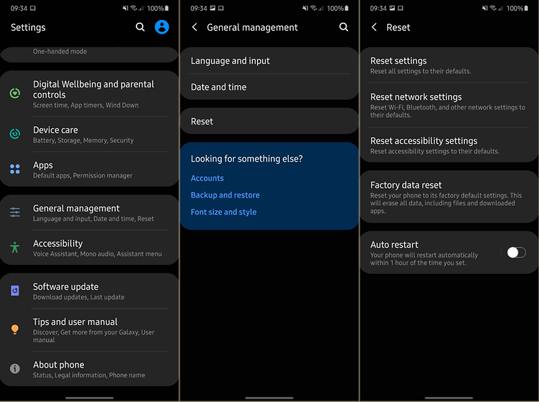 reset telefonu samsung