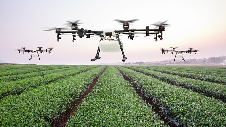 agriculture drone field technology science nature